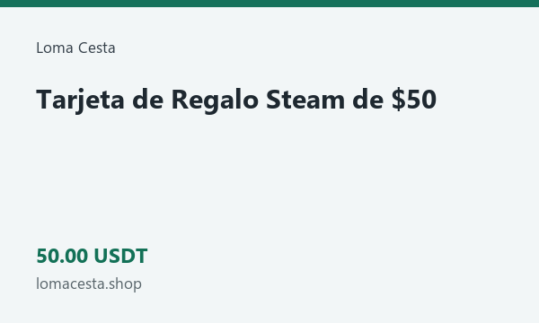 Tarjeta de Regalo Steam de $50 · 50 USDT